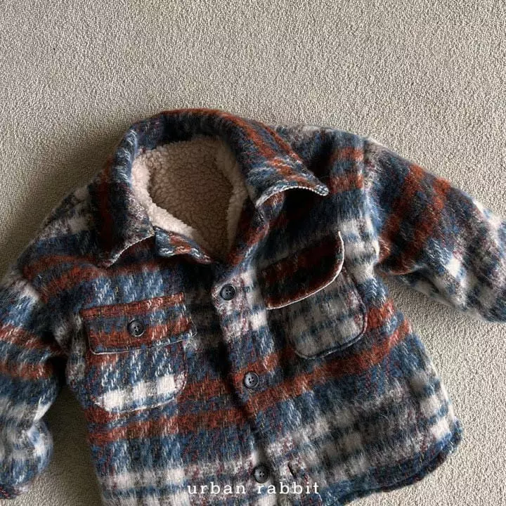 Urban Rabbit - Korean Children Fashion - #prettylittlegirls - Brush Check Jacket - 11