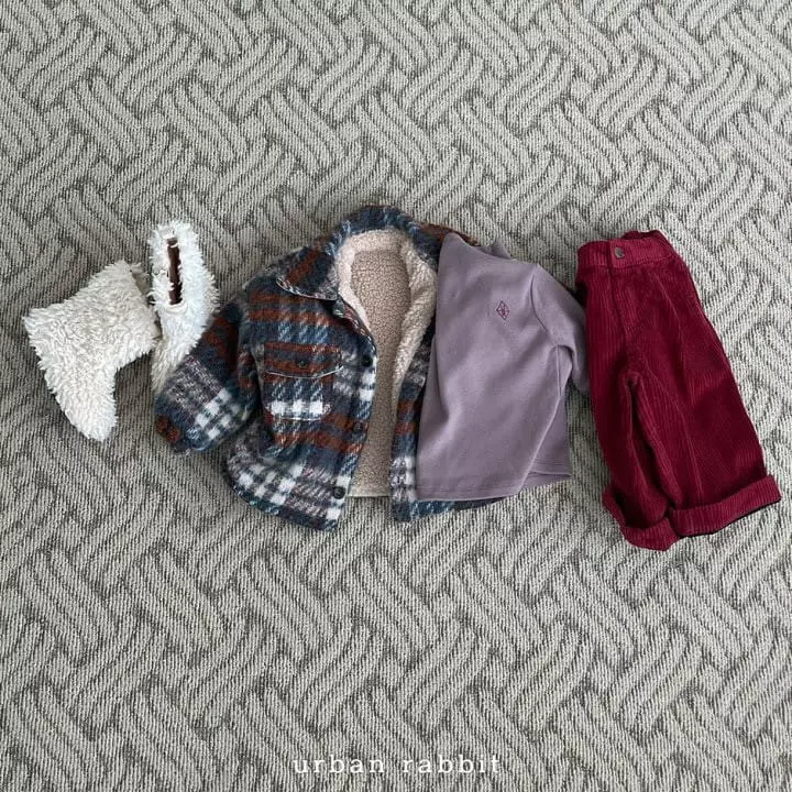 Urban Rabbit - Korean Children Fashion - #todddlerfashion - Brush Check Jacket - 12