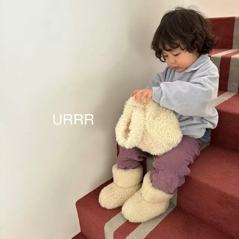 Urrr - Korean Children Fashion - #Kfashion4kids - Classic Embrodiery Velvet Sweathisrt - 2