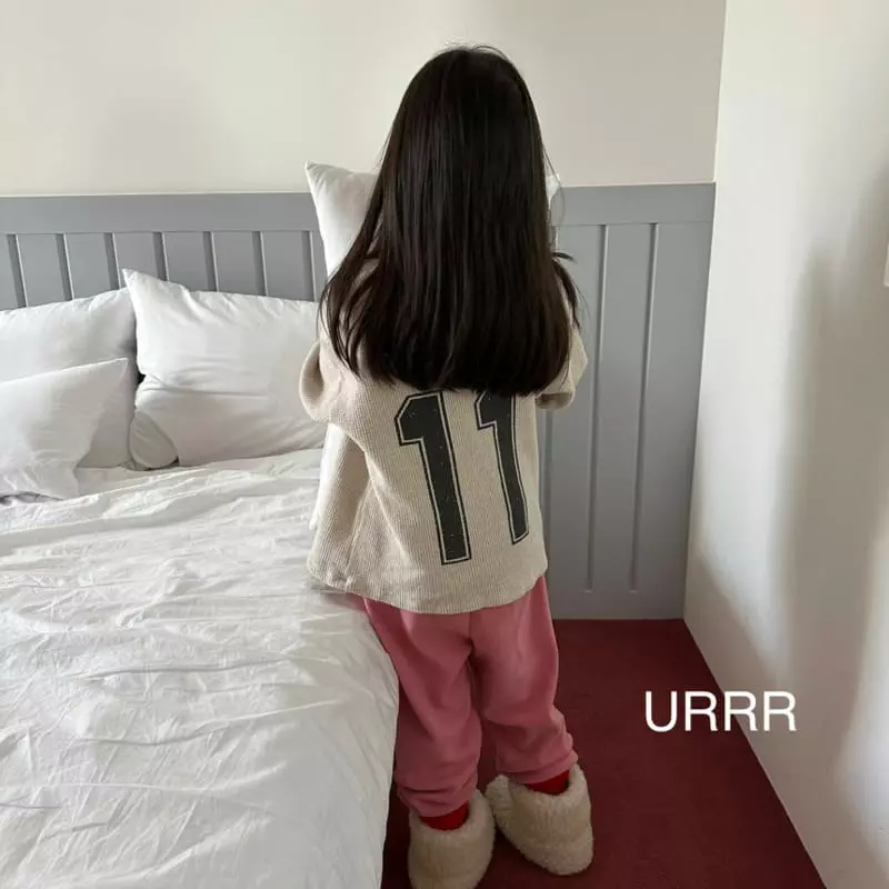 Urrr - Korean Children Fashion - #Kfashion4kids - Number Waffle Tee - 8