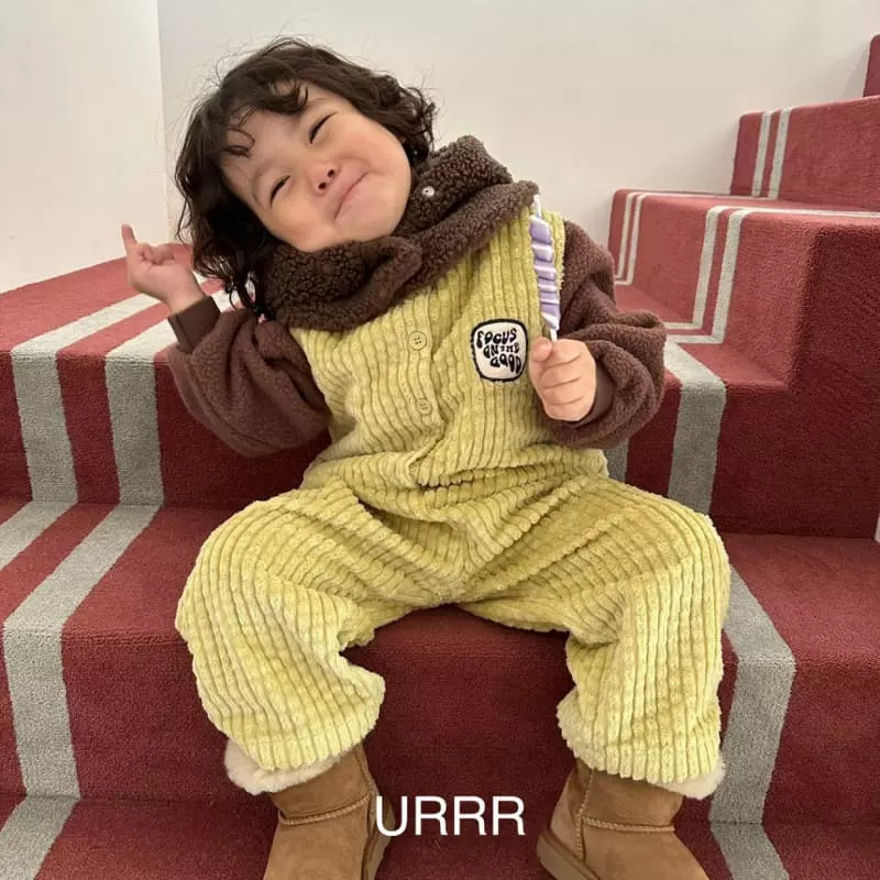 Urrr - Korean Children Fashion - #childofig - Cream Wapen Jumpsuit - 9