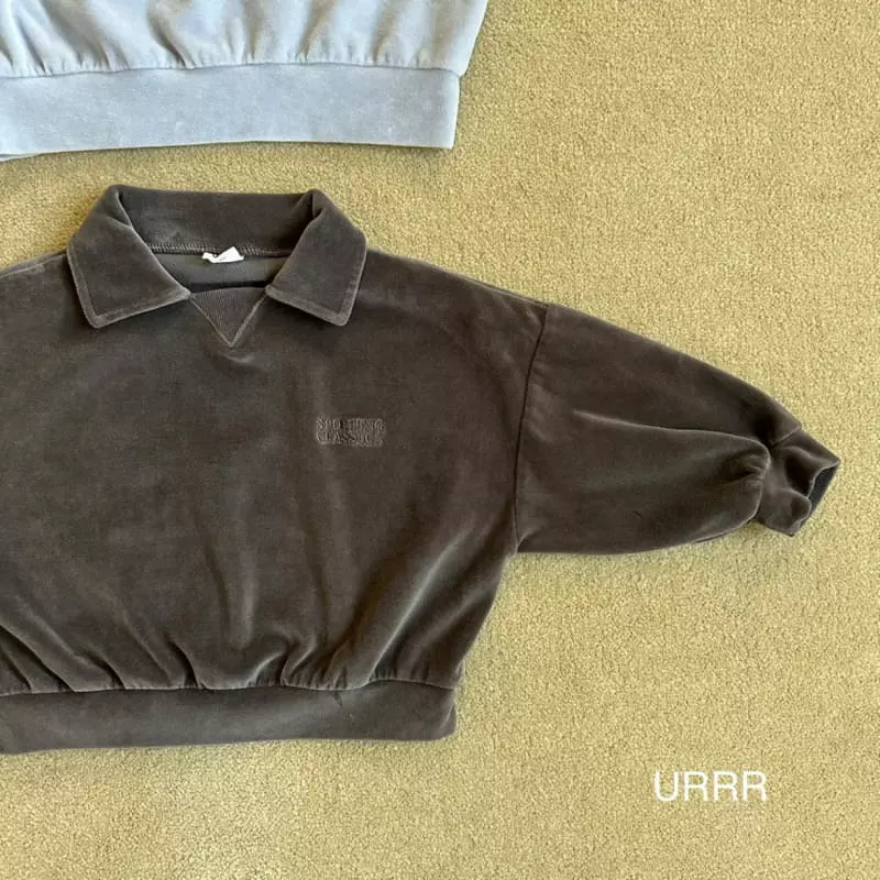 Urrr - Korean Children Fashion - #childrensboutique - Classic Embrodiery Velvet Sweathisrt - 11