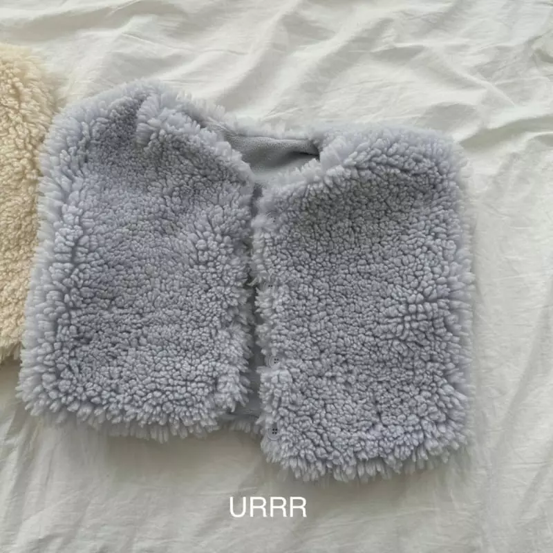 Urrr - Korean Children Fashion - #childrensboutique - Latte Vest - 2