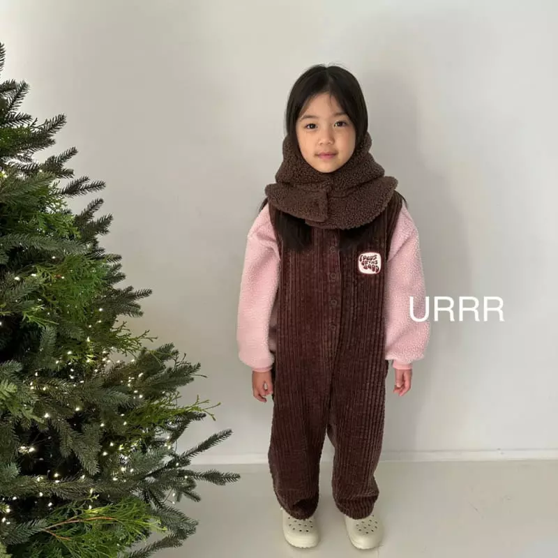 Urrr - Korean Children Fashion - #designkidswear - Cream Wapen Jumpsuit - 11