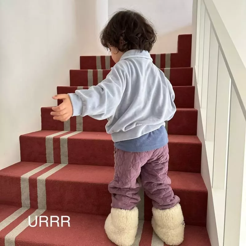 Urrr - Korean Children Fashion - #minifashionista - Classic Embrodiery Velvet Sweathisrt - 5