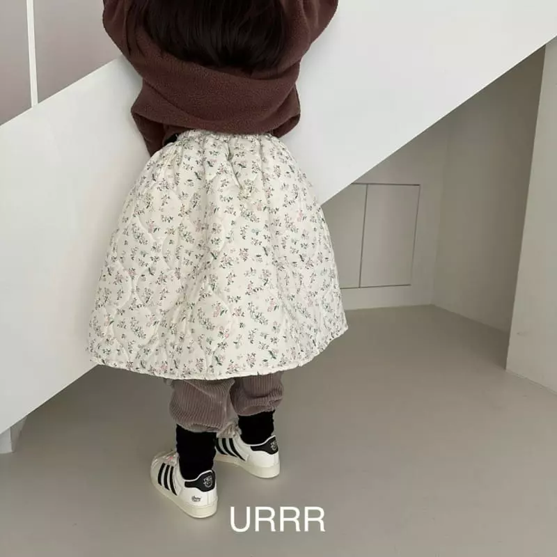Urrr - Korean Children Fashion - #todddlerfashion - Cherry Quilting Skirt - 4