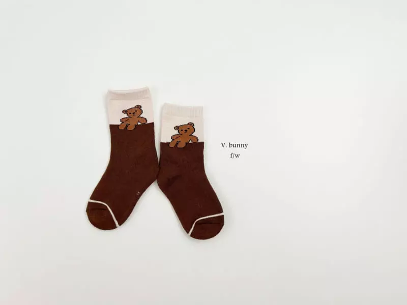 V Bunny - Korean Children Fashion - #Kfashion4kids - Ggaggung Socks Set - 3