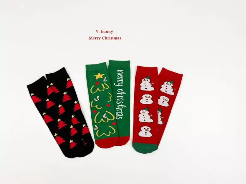 V Bunny - Korean Children Fashion - #Kfashion4kids - Snoe Man Socks Set - 10