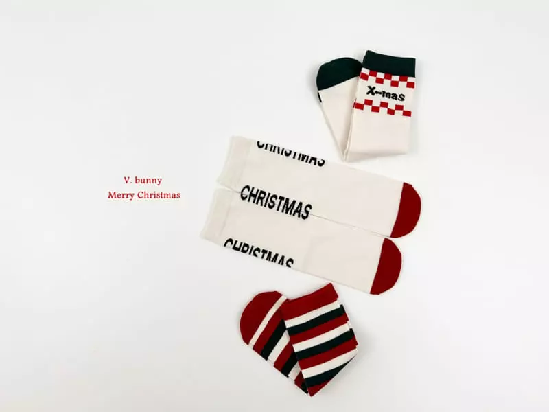V Bunny - Korean Children Fashion - #Kfashion4kids - Mas socks Set - 8