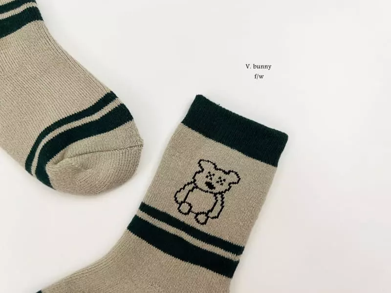 V Bunny - Korean Children Fashion - #childofig - 28 Socks Set - 9