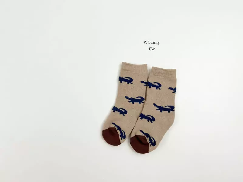 V Bunny - Korean Children Fashion - #childofig - Cro Socks Set - 8