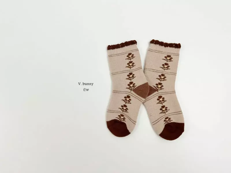 V Bunny - Korean Children Fashion - #childofig - Danpung Socks Set - 7