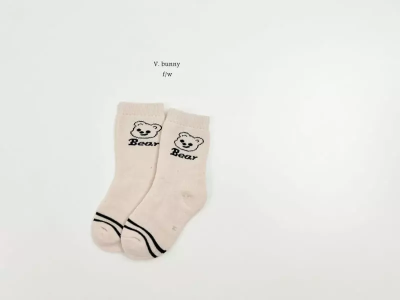 V Bunny - Korean Children Fashion - #childofig - Bave Socks Set - 10