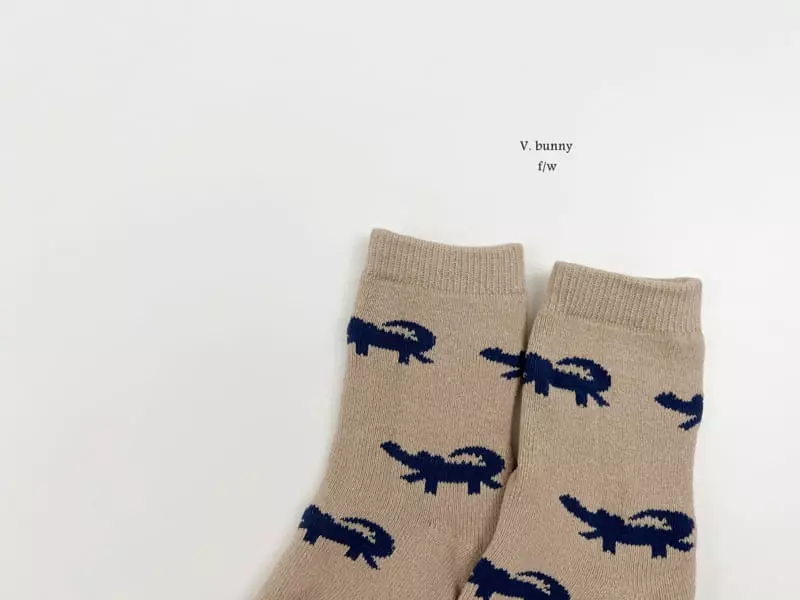 V Bunny - Korean Children Fashion - #childrensboutique - Cro Socks Set - 9