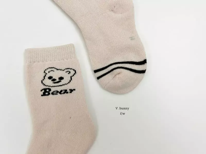 V Bunny - Korean Children Fashion - #childrensboutique - Bave Socks Set - 11