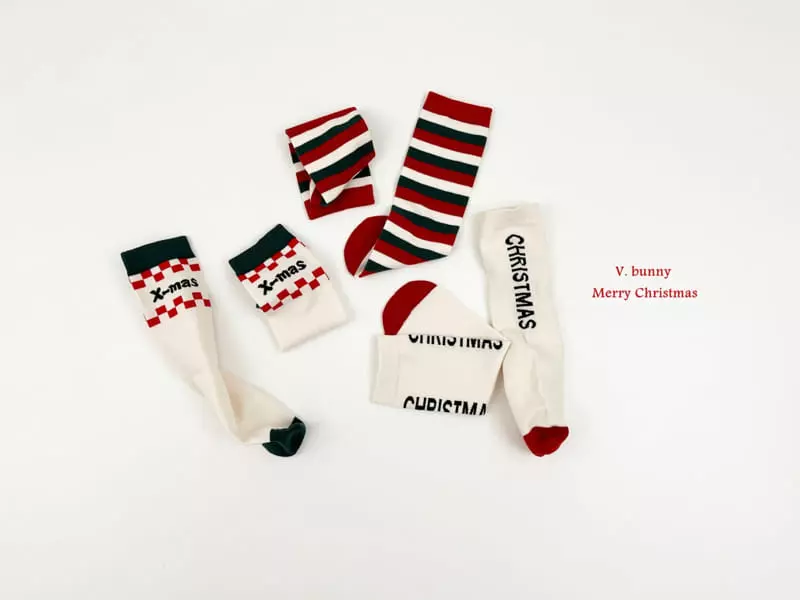 V Bunny - Korean Children Fashion - #childrensboutique - Mas socks Set