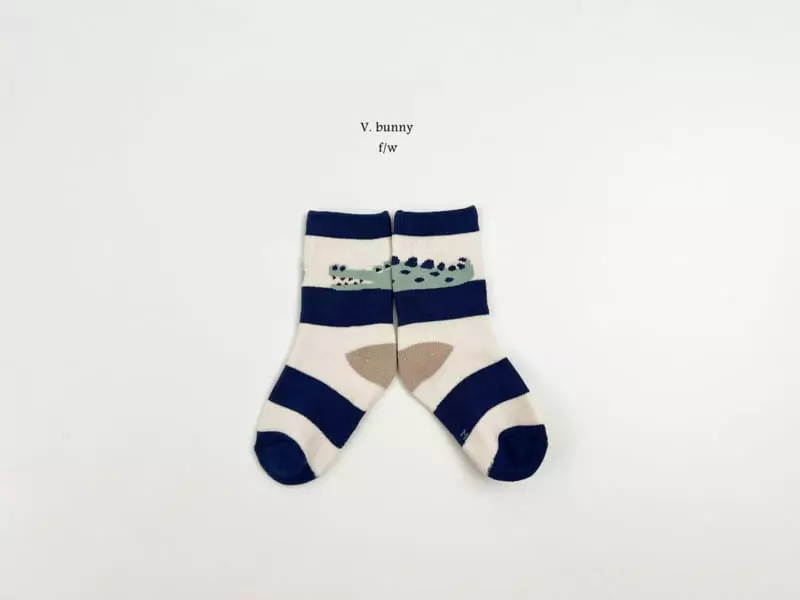 V Bunny - Korean Children Fashion - #designkidswear - Cro Socks Set - 10