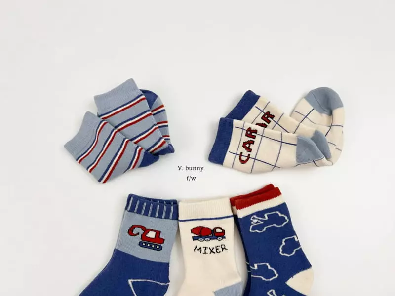 V Bunny - Korean Children Fashion - #discoveringself - Poclain Socks Set