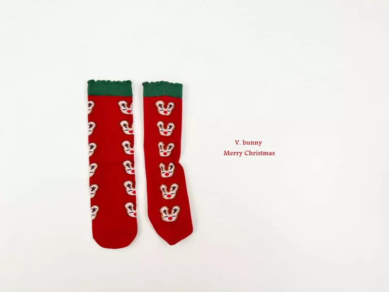 V Bunny - Korean Children Fashion - #discoveringself - Tree Socks Set - 6