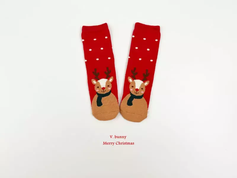V Bunny - Korean Children Fashion - #designkidswear - Merry Socks Set - 4