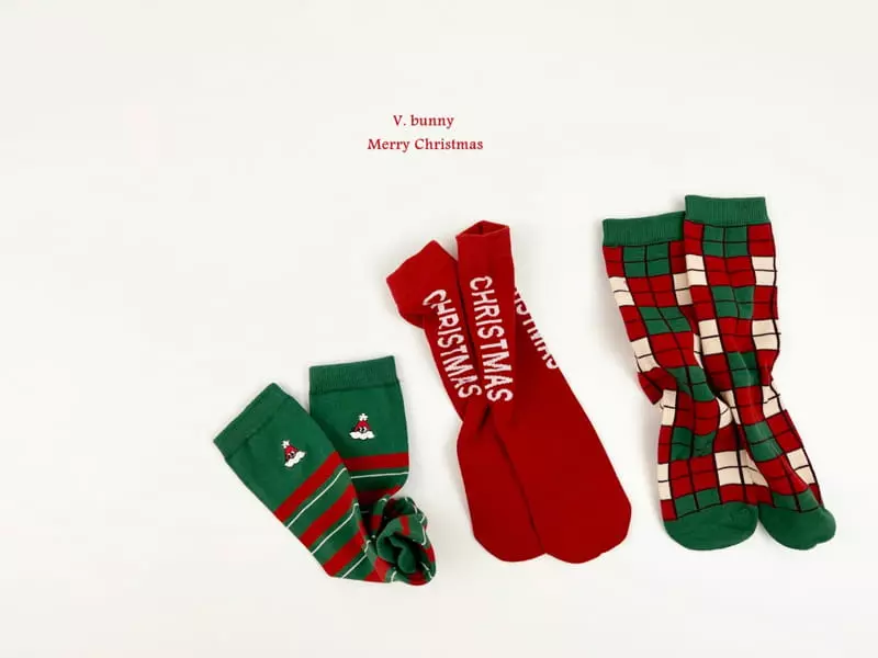 V Bunny - Korean Children Fashion - #discoveringself - Ggoggal Socks Set