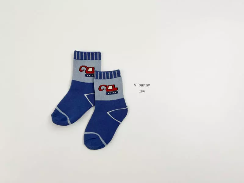 V Bunny - Korean Children Fashion - #fashionkids - Poclain Socks Set - 2