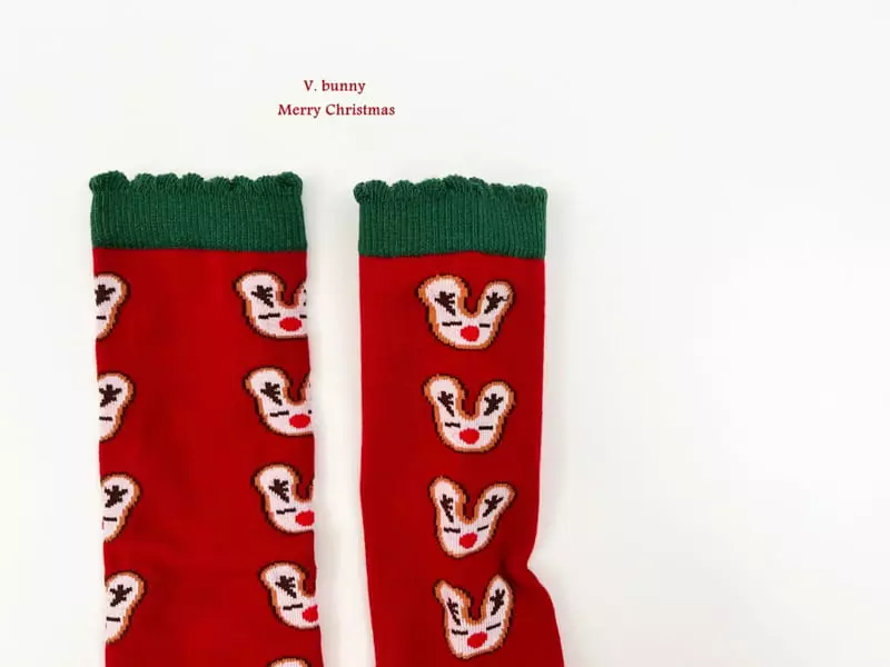 V Bunny - Korean Children Fashion - #fashionkids - Tree Socks Set - 7
