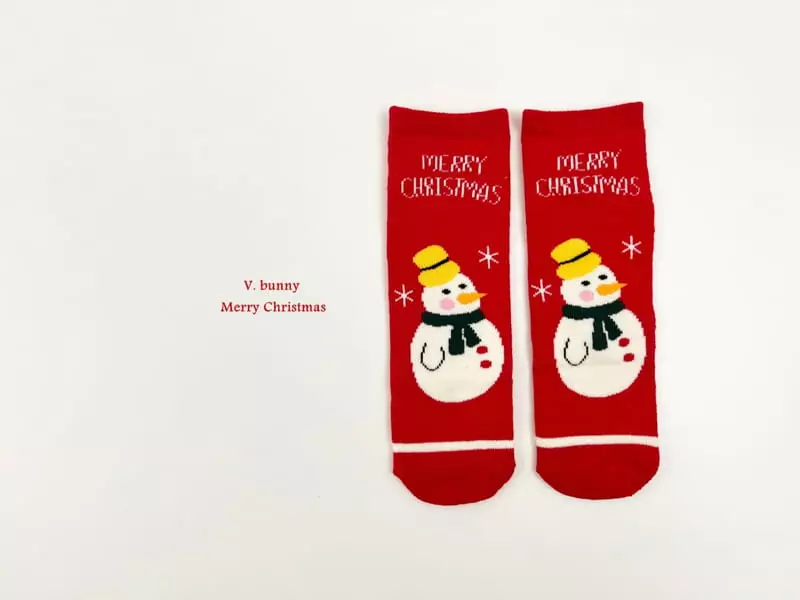 V Bunny - Korean Children Fashion - #kidsshorts - Merry Socks Set - 6