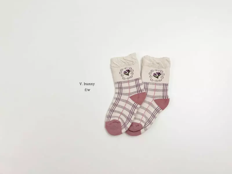 V Bunny - Korean Children Fashion - #kidsstore - Sharon Socks Set - 4