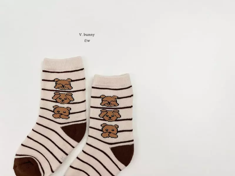 V Bunny - Korean Children Fashion - #kidzfashiontrend - Ggaggung Socks Set - 2