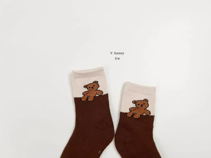 V Bunny - Korean Children Fashion - #Kfashion4kids - Ggaggung Socks Set - 4