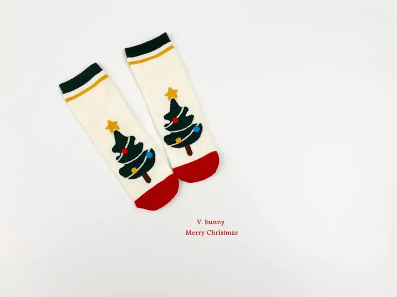 V Bunny - Korean Children Fashion - #littlefashionista - Merry Socks Set - 10