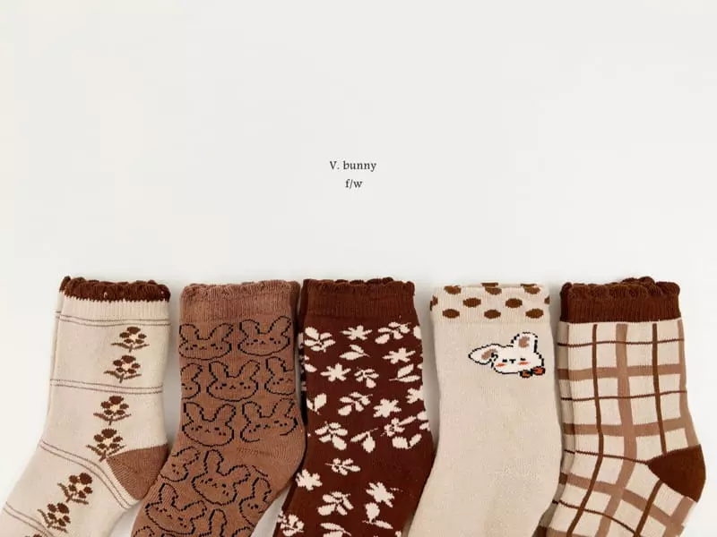 V Bunny - Korean Children Fashion - #magicofchildhood - Danpung Socks Set