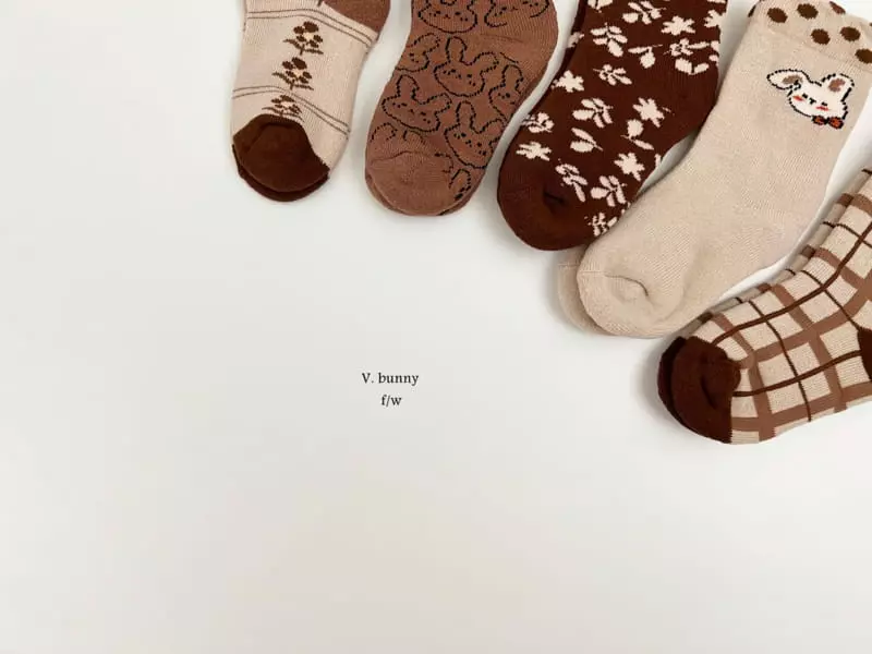 V Bunny - Korean Children Fashion - #minifashionista - Danpung Socks Set - 2