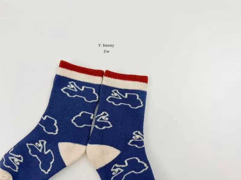 V Bunny - Korean Children Fashion - #minifashionista - Poclain Socks Set - 9