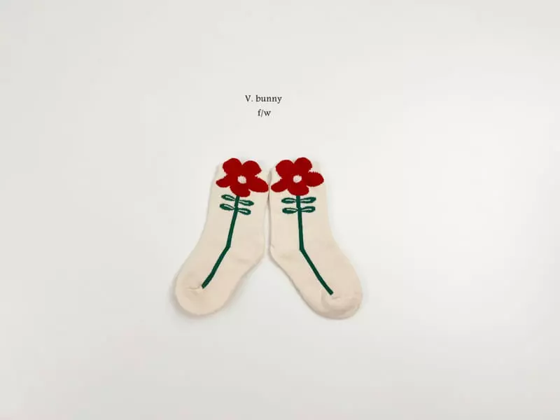 V Bunny - Korean Children Fashion - #minifashionista - Red Velvet Socks Set - 7