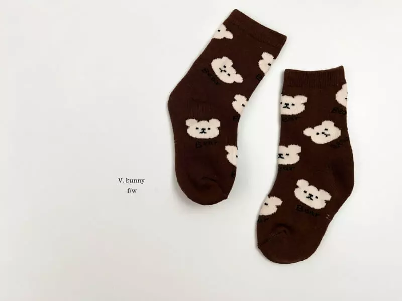 V Bunny - Korean Children Fashion - #minifashionista - Ggaggung Socks Set - 6