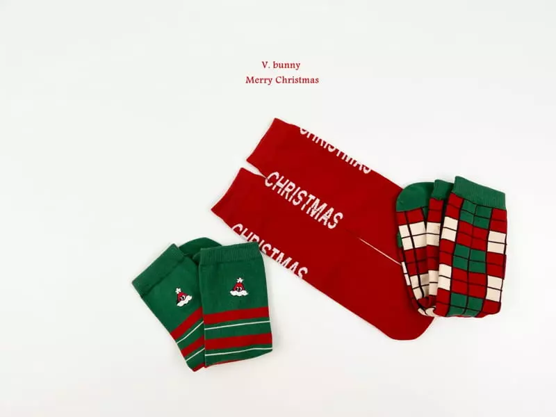 V Bunny - Korean Children Fashion - #prettylittlegirls - Ggoggal Socks Set - 10