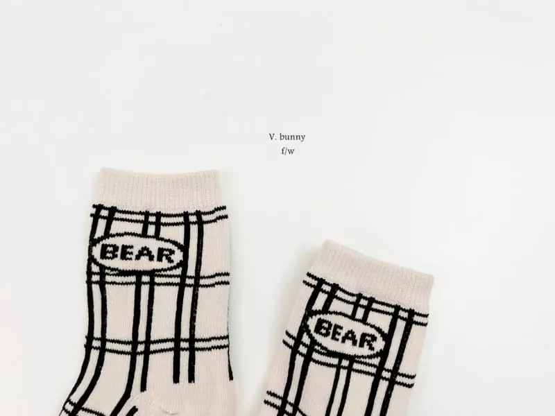 V Bunny - Korean Children Fashion - #todddlerfashion - Bave Socks Set - 7