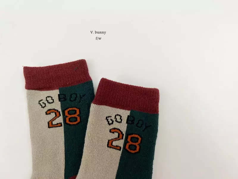 V Bunny - Korean Children Fashion - #toddlerclothing - 28 Socks Set - 7
