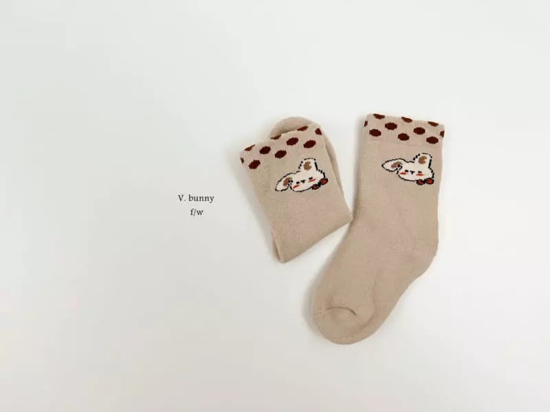 V Bunny - Korean Children Fashion - #toddlerclothing - Danpung Socks Set - 5
