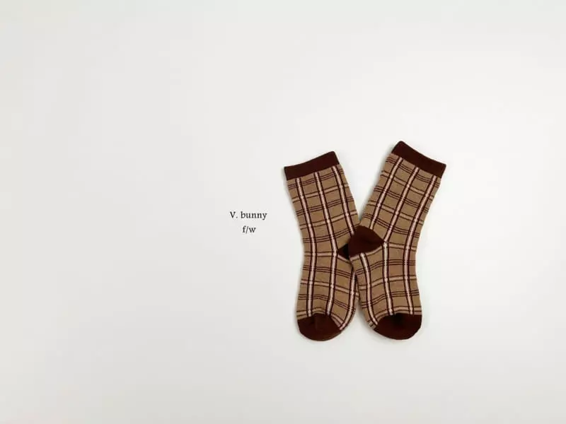 V Bunny - Korean Children Fashion - #toddlerclothing - Ggaggung Socks Set - 9