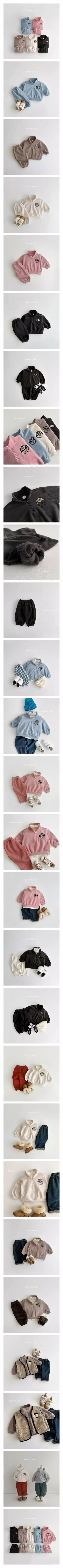 Vivid I - Korean Children Fashion - #Kfashion4kids - Mountain Anirak Top Bottom Set