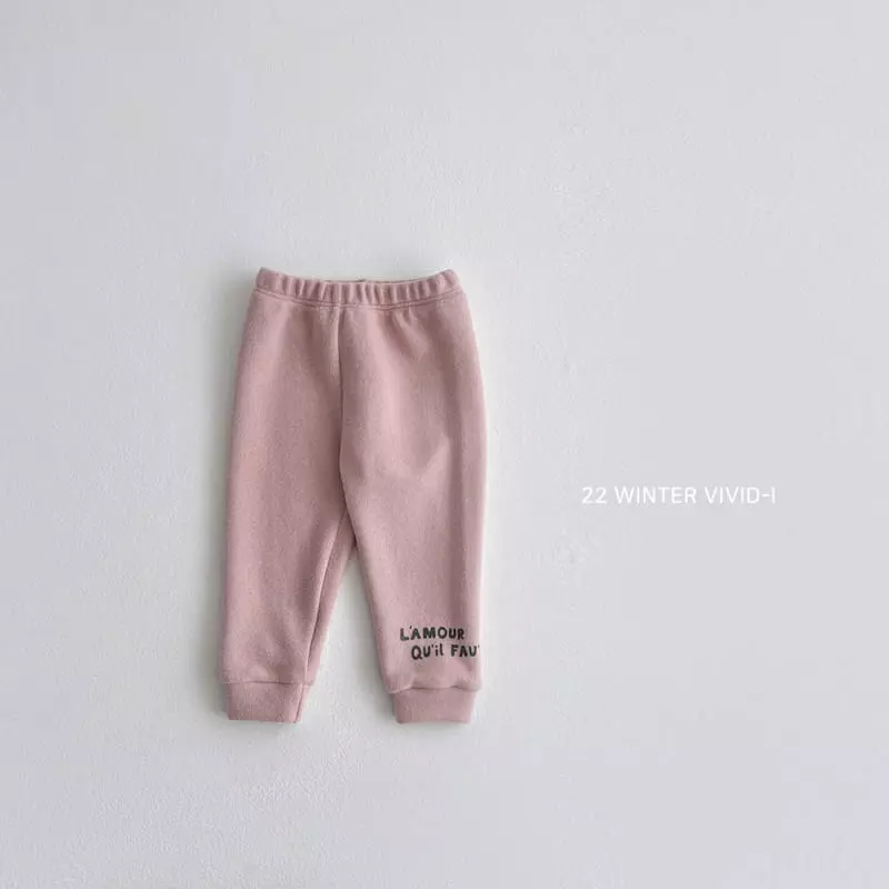 Vivid I - Korean Children Fashion - #Kfashion4kids - Lettering Leggings