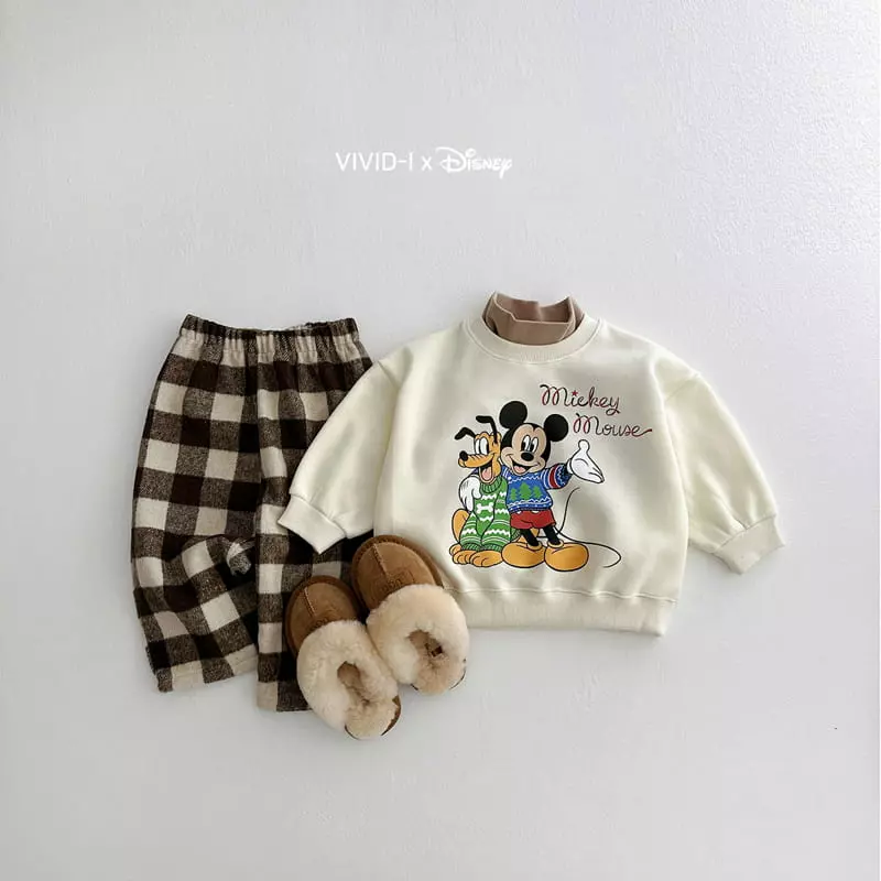 Vivid I - Korean Children Fashion - #childofig - Bear Check Pants - 7