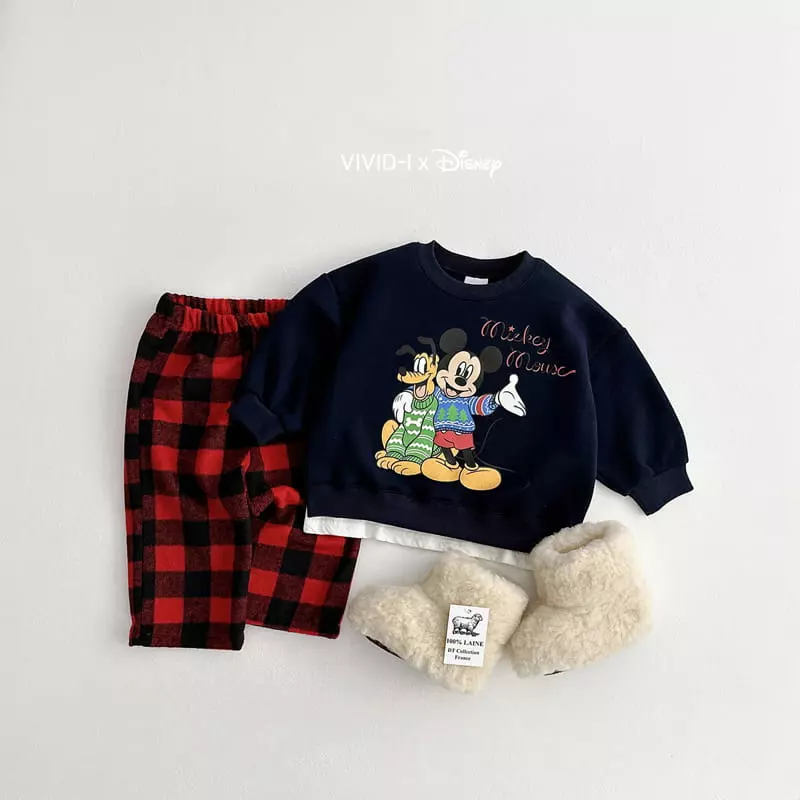 Vivid I - Korean Children Fashion - #childofig - Bear Check Pants - 8