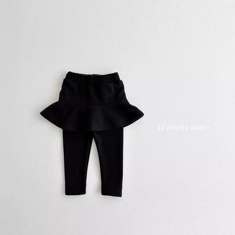 Vivid I - Korean Children Fashion - #prettylittlegirls - Hot Fleece Skirt Leggigns - 4