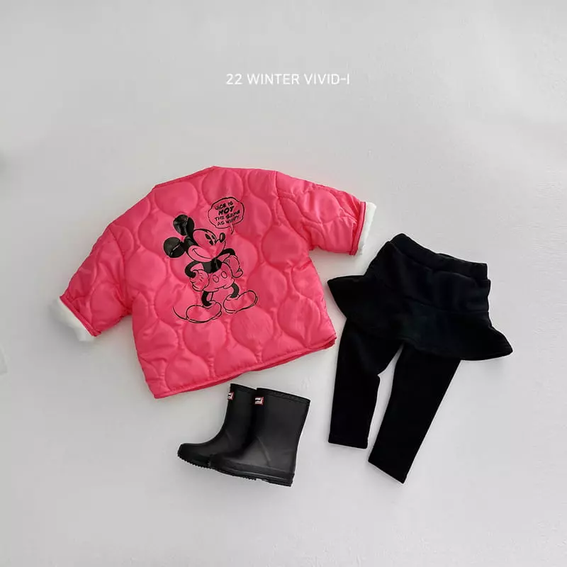 Vivid I - Korean Children Fashion - #childofig - Hot Fleece Skirt Leggigns - 5