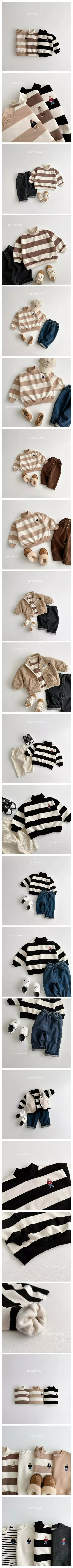 Vivid I - Korean Children Fashion - #childrensboutique - Big Stripes Sweatshirt