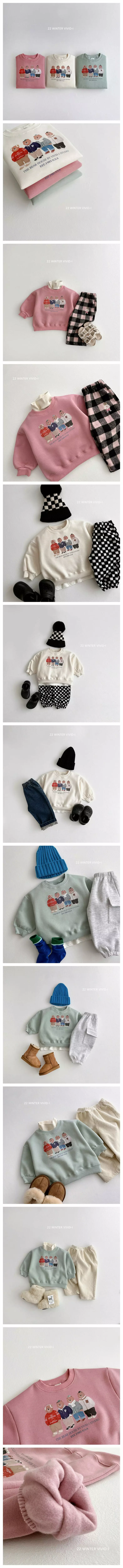 Vivid I - Korean Children Fashion - #discoveringself - Pobear Sweatshirt
